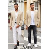 image:imageCOOFANDY Mens Casual Blazer Slim Fit Suit Jacket Lightweight Knit Sport Coat Two Button Blazer JacketLight Khaki