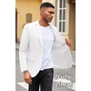 image:imageCOOFANDY Mens Casual Blazer Slim Fit Suit Jacket Lightweight Knit Sport Coat Two Button Blazer JacketWhite
