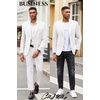 image:imageCOOFANDY Mens Casual Blazer Slim Fit Suit Jacket Lightweight Knit Sport Coat Two Button Blazer JacketWhite