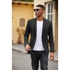 image:imageCOOFANDY Mens Casual Blazer Slim Fit Suit Jackets Two Button Lightweight Knit Sport CoatBlack