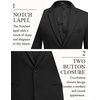 image:imageCOOFANDY Mens Casual Blazer Slim Fit Suit Jackets Two Button Lightweight Knit Sport CoatBlack