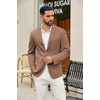 image:imageCOOFANDY Mens Casual Blazer Slim Fit Suit Jackets Two Button Lightweight Knit Sport CoatBrown