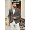 image:imageCOOFANDY Mens Casual Blazer Slim Fit Suit Jackets Two Button Lightweight Knit Sport CoatDark Grey