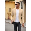 image:imageCOOFANDY Mens Casual Blazer Slim Fit Suit Jackets Two Button Lightweight Knit Sport CoatKhaki