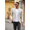 image:imageCOOFANDY Mens Casual Blazer Slim Fit Suit Jackets Two Button Lightweight Knit Sport CoatLight Grey