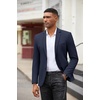 image:imageCOOFANDY Mens Casual Blazer Slim Fit Suit Jackets Two Button Lightweight Knit Sport CoatNavy Blue