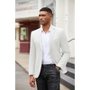 image:imageCOOFANDY Mens Casual Blazer Slim Fit Suit Jackets Two Button Lightweight Knit Sport CoatWhite