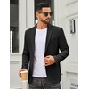 image:imageCOOFANDY Mens Casual Blazer Slim Fit Two Buttons Sport Coat Lightweight Suit JacketBlack