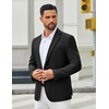 image:imageCOOFANDY Mens Casual Blazer Slim Fit Two Buttons Sport Coat Lightweight Suit JacketBlack