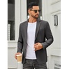 image:imageCOOFANDY Mens Casual Blazer Slim Fit Two Buttons Sport Coat Lightweight Suit JacketDark Grey