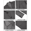 image:imageCOOFANDY Mens Casual Blazer Slim Fit Two Buttons Sport Coat Lightweight Suit JacketDark Grey