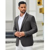 image:imageCOOFANDY Mens Casual Blazer Slim Fit Two Buttons Sport Coat Lightweight Suit JacketDark Grey