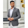 image:imageCOOFANDY Mens Casual Blazer Slim Fit Two Buttons Sport Coat Lightweight Suit JacketGrey