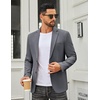image:imageCOOFANDY Mens Casual Blazer Slim Fit Two Buttons Sport Coat Lightweight Suit JacketGrey