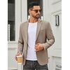 image:imageCOOFANDY Mens Casual Blazer Slim Fit Two Buttons Sport Coat Lightweight Suit JacketKhaki