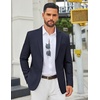 image:imageCOOFANDY Mens Casual Blazer Slim Fit Two Buttons Sport Coat Lightweight Suit JacketNavy Blue