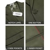image:imageCOOFANDY Mens Casual Blazer Suit Jackets One Button Sport Coats Lightweight Business Sports JacketsArmy Green