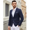 image:imageCOOFANDY Mens Casual Blazer Suit Jackets One Button Sport Coats Lightweight Business Sports JacketsDark Blue