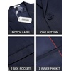 image:imageCOOFANDY Mens Casual Blazer Suit Jackets One Button Sport Coats Lightweight Business Sports JacketsDark Blue