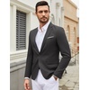 image:imageCOOFANDY Mens Casual Blazer Suit Jackets One Button Sport Coats Lightweight Business Sports JacketsDark Gray