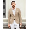 image:imageCOOFANDY Mens Casual Blazer Suit Jackets One Button Sport Coats Lightweight Business Sports JacketsKhaki