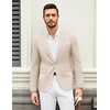 image:imageCOOFANDY Mens Casual Blazer Suit Jackets One Button Sport Coats Lightweight Business Sports JacketsLight Khaki