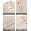 image:imageCOOFANDY Mens Casual Blazer Suit Jackets One Button Sport Coats Lightweight Business Sports JacketsLight Khaki