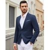 image:imageCOOFANDY Mens Casual Blazer Suit Jackets One Button Sport Coats Lightweight Business Sports JacketsNavy Blue