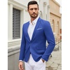 image:imageCOOFANDY Mens Casual Blazer Suit Jackets One Button Sport Coats Lightweight Business Sports JacketsRoyal Blue