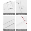 image:imageCOOFANDY Mens Casual Blazer Suit Jackets One Button Sport Coats Lightweight Business Sports JacketsWhite
