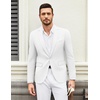 image:imageCOOFANDY Mens Casual Blazer Suit Jackets One Button Sport Coats Lightweight Business Sports JacketsWhite