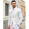image:imageCOOFANDY Mens Casual Blazer Suit Jackets One Button Sport Coats Lightweight Business Sports JacketsWhite