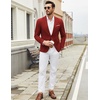 image:imageCOOFANDY Mens Casual Blazer Suit Jackets One Button Sport Coats Lightweight Business Sports JacketsWine