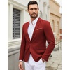 image:imageCOOFANDY Mens Casual Blazer Suit Jackets One Button Sport Coats Lightweight Business Sports JacketsWine