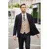 image:imageCOOFANDY Mens Casual Business Vests Lightweight Waistcoat Slim Fit Suit VestBeige