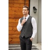 image:imageCOOFANDY Mens Casual Business Vests Lightweight Waistcoat Slim Fit Suit VestBlack