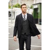 image:imageCOOFANDY Mens Casual Business Vests Lightweight Waistcoat Slim Fit Suit VestBlack