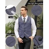 image:imageCOOFANDY Mens Casual Business Vests Lightweight Waistcoat Slim Fit Suit VestBlue