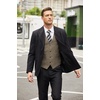 image:imageCOOFANDY Mens Casual Business Vests Lightweight Waistcoat Slim Fit Suit VestBrown