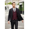 image:imageCOOFANDY Mens Casual Business Vests Lightweight Waistcoat Slim Fit Suit VestBurgundy