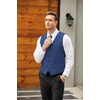 image:imageCOOFANDY Mens Casual Business Vests Lightweight Waistcoat Slim Fit Suit VestRoyal Blue