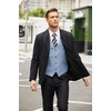 image:imageCOOFANDY Mens Casual Business Vests Lightweight Waistcoat Slim Fit Suit VestSky Blue