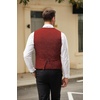 image:imageCOOFANDY Mens Casual Business Vests Lightweight Waistcoat Slim Fit Suit VestWine Red