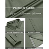 image:imageCOOFANDY Mens Casual Button Down Shirt Untucked Long Sleeve Stretch Denim Dress ShirtArmy Green