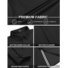 image:imageCOOFANDY Mens Casual Button Down Shirt Untucked Long Sleeve Stretch Denim Dress ShirtBlack