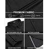 image:imageCOOFANDY Mens Casual Button Down Shirt Untucked Long Sleeve Stretch Denim Dress ShirtBlackplaid