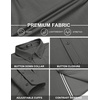 image:imageCOOFANDY Mens Casual Button Down Shirt Untucked Long Sleeve Stretch Denim Dress ShirtDark Grey