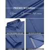 image:imageCOOFANDY Mens Casual Button Down Shirt Untucked Long Sleeve Stretch Denim Dress ShirtDenim Blue