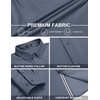 image:imageCOOFANDY Mens Casual Button Down Shirt Untucked Long Sleeve Stretch Denim Dress ShirtDusty Blue