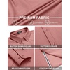 image:imageCOOFANDY Mens Casual Button Down Shirt Untucked Long Sleeve Stretch Denim Dress ShirtPink